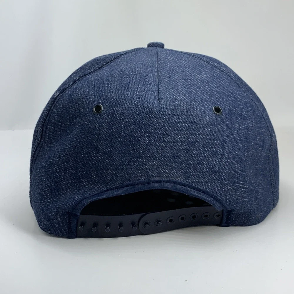 Vintage Wrangler American Hero Trucker Hat Denim Rope Snapback Cap Made in USA